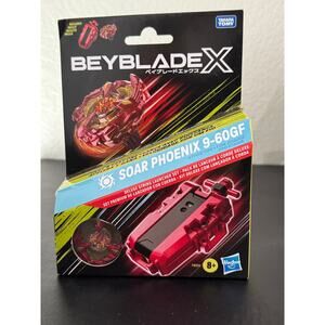 Beyblade X Soar Phoenix Wing 9-60GF Deluxe String Launcer Set Takara Tomy Red